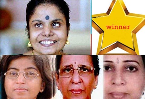 വൈക്കം വിജയലക്ഷ്മി, സുനിത കൃഷ്ണൻ, ശാന്ത ജോസ്, യു പി വി സുധ