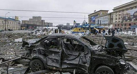 ഹാര്‍ക്കിവില്‍ ഷെല്ലാക്രമണം നടന്നപ്പോള്‍, എപി