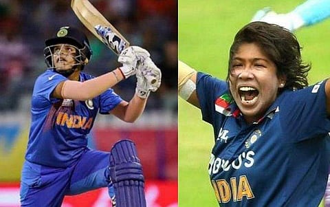 ഷഫാലി വര്‍മ, ജുലന്‍ ഗോസ്വാമി