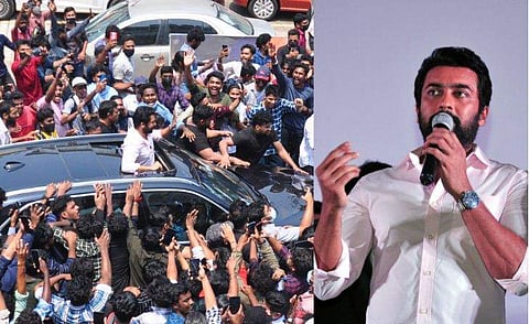 കൊച്ചിയിൽ എതർക്കും തുനിന്ദവന്റെ പ്രമോഷന് സൂര്യ എത്തിയപ്പോൾ