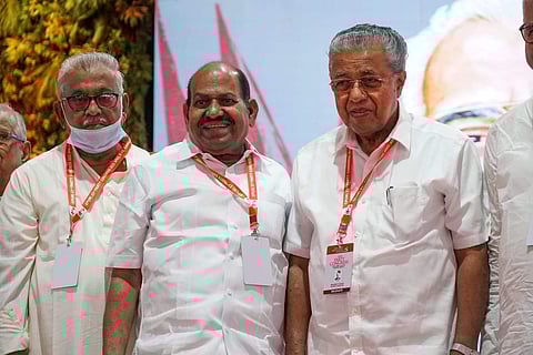 പാര്‍ട്ടി കോണ്‍ഗ്രസില്‍ പിണറായി വിജയനും കോടിയേരി ബാലകൃഷ്ണനും