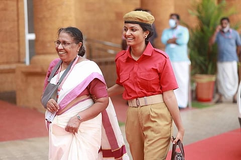 സിപിഎം പാര്‍ട്ടി കോണ്‍ഗ്രസ് വേദിയില്‍ ജോസഫൈന്‍/ഫെയ്‌സ്ബുക്ക്