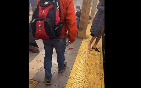 അമേരിക്കയില്‍ റെയില്‍വേ സ്റ്റേഷനില്‍ ഉണ്ടായ വെടിവയ്പിന്റെ ദൃശ്യം, ട്വിറ്റര്‍