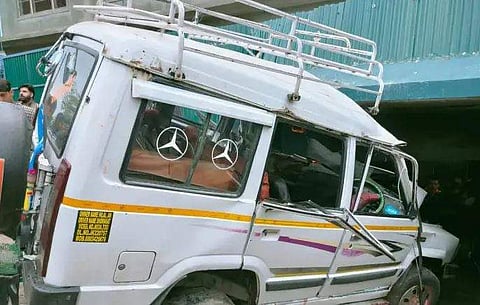 അപകടത്തില്‍പ്പെട്ട വാഹനം