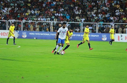 കേരളം പഞ്ചാബ് മത്സരത്തിനിടെ