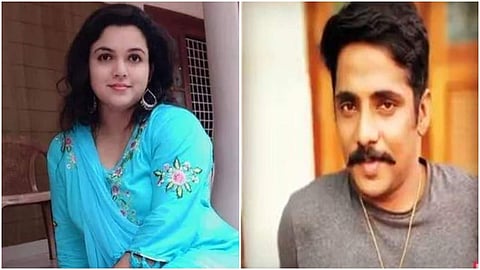 അറസ്റ്റിലായ രേഷ്മ, നിജില്‍ ദാസ് എന്നിവര്‍/ ടി വി ദൃശ്യം