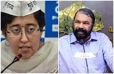 അതിഷി, വി ശിവന്‍കുട്ടി