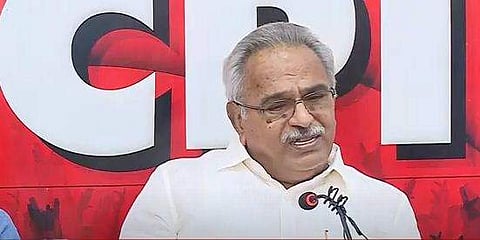 കാനം രാജേന്ദ്രന്റെ വാര്‍ത്താസമ്മേളനം/ ടിവി ദൃശ്യം