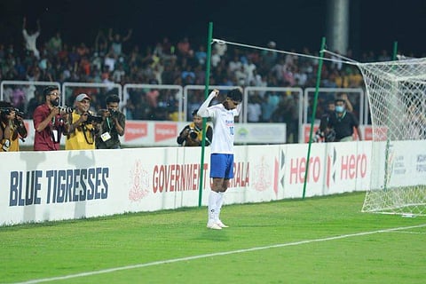 കേരളത്തിനായി ഗോളുകള്‍ നേടിയ ജെസിന്‍