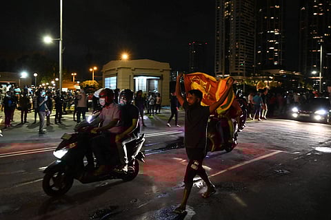 ശ്രീലങ്കയിലെ ജനകീയ പ്രക്ഷോഭം/ എഎഫ്പി ചിത്രം