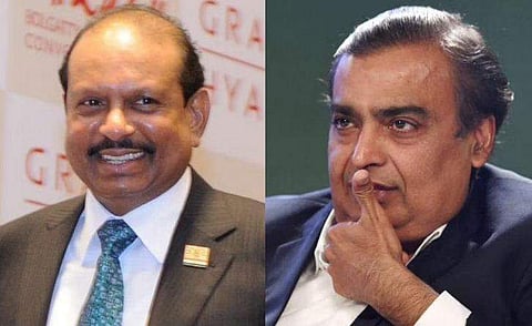 എം എ യൂസഫലി, മുകേഷ് അംബാനി