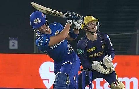 കൊല്‍ക്കത്തക്കെതിരെ ഡെവാള്‍ഡ് ബ്രെവിസിന്റെ ബാറ്റിങ്/ഫോട്ടോ: ട്വിറ്റര്‍