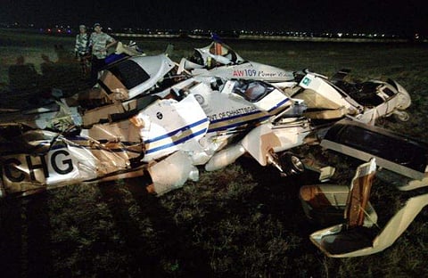 തകര്‍ന്നുവീണ ഹെലികോപ്റ്റര്‍