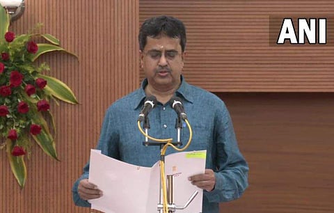 മണിക് സാഹ മുഖ്യമന്ത്രിയായി സത്യപ്രതിജ്ഞ ചെയ്യുന്നു, എഎന്‍ഐ