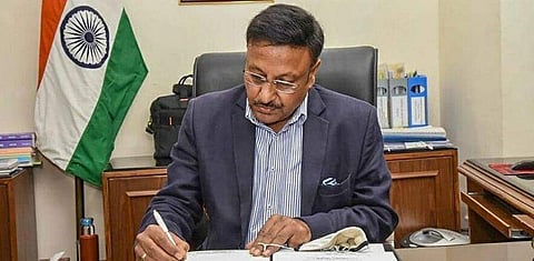 രാജീവ് കുമാര്‍ ചുമതലയേല്‍ക്കുന്നു/ ട്വിറ്റര്‍ ചിത്രം