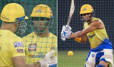 രാജ്‌വര്‍ധന്‍ ഹംഗര്‍ഗേക്കര്‍, എംഎസ് ധോനി/ഫോട്ടോ: ട്വിറ്റര്‍