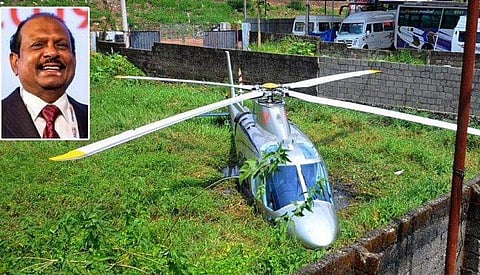 അപകടത്തിൽപ്പെട്ട ഹെലികോപ്റ്റർ / ഫയൽ ചിത്രം: എ സനേഷ്