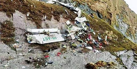 നേപ്പാള്‍ വിമാനപകടത്തിന്റെ ദൃശ്യം