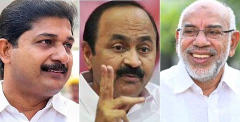 എം സ്വരാജ് , വി ഡി സതീശന്‍, കെ പി എ മജീദ്