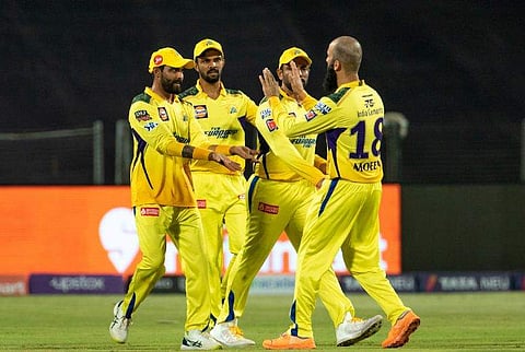 വിക്കറ്റ് വീഴ്ത്തിയ ചെന്നൈയുടെ ആഹ്ലാദം / IMAGE CREDIT: IPL