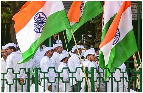 കോണ്‍ഗ്രസ് പ്രതിഷേധത്തില്‍ നിന്ന്/പിടിഐ