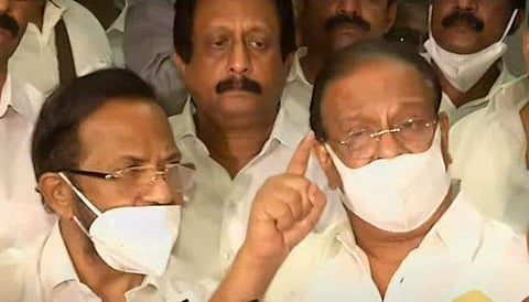 കെ സുധാകരന്‍ മാധ്യമങ്ങളെ കാണുന്നു/വീഡിയോ സ്‌ക്രീന്‍ഷോട്ട്