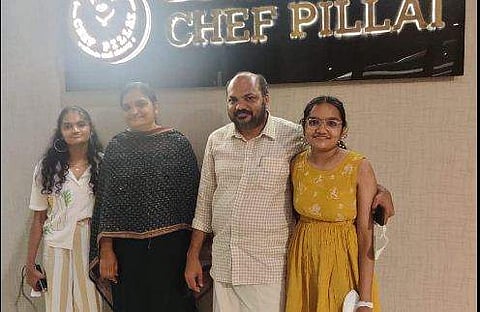 മന്ത്രി പി രാജീവും കുടുംബവും; ഷെഫ് പിള്ള ഫെയ്‌സ്ബുക്കില്‍ പങ്കുവച്ച ചിത്രം