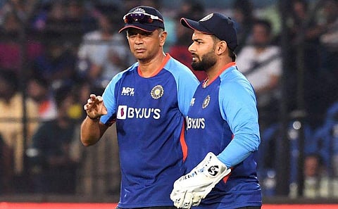 രാഹുല്‍ ദ്രാവിഡ്, ഋഷഭ് പന്ത്/ഫോട്ടോ: എഎഫ്പി