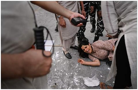 അഗ്നിപഥ് പദ്ധതിക്ക് എതിരെ യൂത്ത് കോണ്‍ഗ്രസ് നടത്തിയ സമരത്തില്‍ നിന്ന്/പിടിഐ