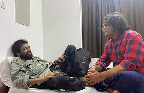 ശാന്തകുമാറിനൊപ്പം ഹരീഷ് പേരടി