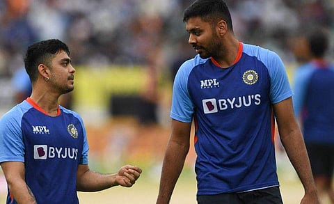 ആവേശ് ഖാന്‍, ഇഷാന്‍ കിഷന്‍/ഫോട്ടോ: എഎഫ്പി