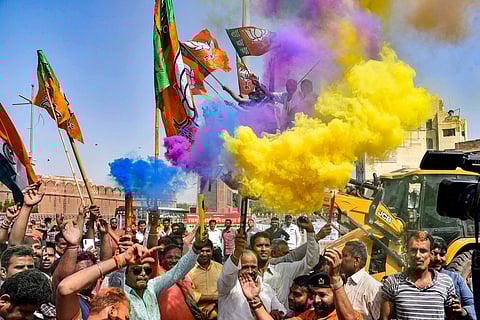 ബിജെപി പ്രവര്‍ത്തകരുടെ ആഹ്ലാദപ്രകടനം/ഫയല്‍ 