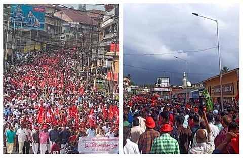 കല്‍പ്പറ്റയിലെ സിപിഎം പ്രകടനം