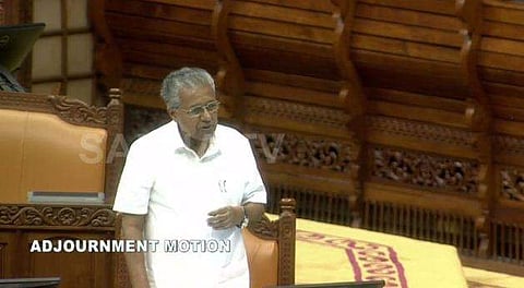 മുഖ്യമന്ത്രി നിയമസഭയില്‍ മറുപടി നല്‍കുന്നു/ സഭ ടിവി