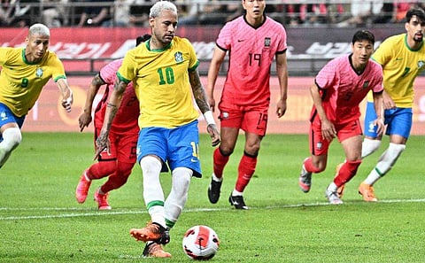 സൗത്ത് കൊറിയക്കെതിരെ പെനാല്‍റ്റി ഗോള്‍ നേടുന്ന നെയ്മര്‍/ഫോട്ടോ: എഎഫ്പി