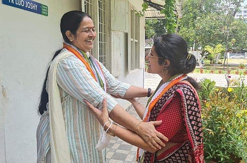 ഉമ തോമസ് പ്രചാരണത്തിനിടെ/ഫയല്‍