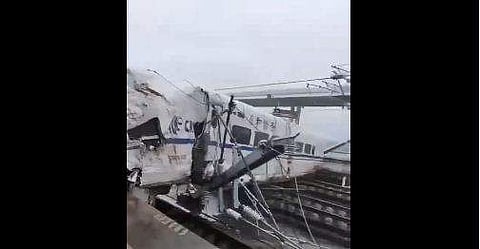 അപകടത്തിന്റെ വിഡിയോ ദൃശ്യം