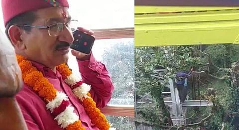 റോപ്പ് വേ തകാരാറിലായി; ബിജെപി എംഎല്‍എ ഉള്‍പ്പടെ 60 പേര്‍ 45 മിനിറ്റ് ആകാശത്ത്