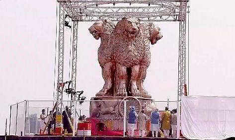 പ്രധാനമന്ത്രി അനാച്ഛാദനം ചെയ്ത അശോകസ്തംഭം