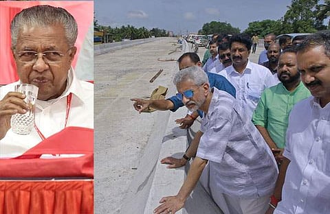 പിണറായി വിജയന്‍, എസ് ജയശങ്കര്‍ കഴക്കൂട്ടം ഫ്‌ളൈ ഓവറില്‍