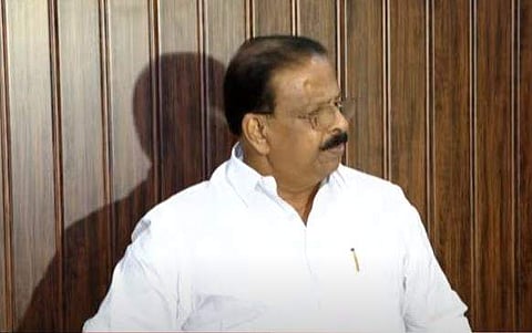 കെ സുധാകരന്‍ ഡല്‍ഹിയില്‍ മാധ്യമങ്ങളെ കാണുന്നു