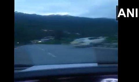 അപകടത്തിന്റെ വീഡിയോ ദൃശ്യം