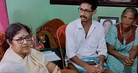 മന്ത്രി ആര്‍ ബിന്ദു ഫിലോമിനയുടെ വീട് സന്ദര്‍ശിച്ചപ്പോള്‍