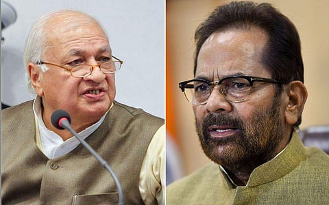 ആരിഫ് മുഹമ്മദ് ഖാന്‍, മുക്താര്‍ അബ്ബാസ് നഖ്‌വി/ ഫയല്‍