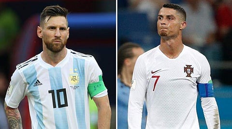 മെസി, ക്രിസ്റ്റിയാനോ/ഫോട്ടോ: എഎഫ്പി