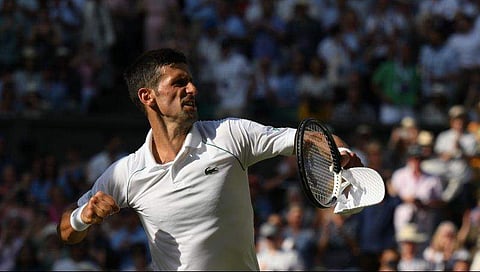 ജോക്കോവിച്ചിന്റെ ആഹ്ലാദപ്രകടനം/ എഎഫ്പി