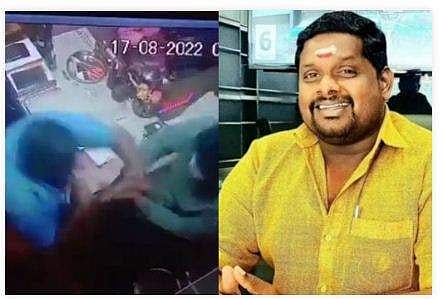 ആക്രമണത്തിന്റെ സിസിടിവി ദൃശ്യം, കൊല്ലപ്പെട്ട മനോഹര്‍/ ട്വിറ്റര്‍