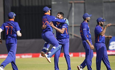 ഇന്ത്യയുടെ വിജയാഹ്ലാദ പ്രകടനം, image credit: BCCI