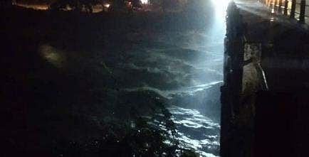 ബാബലി പുഴയിലെ ജലനിരപ്പ് ഉയര്‍ന്നപ്പോള്‍