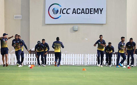 ഏഷ്യാ കപ്പിന് മുന്‍പായി ശ്രീലങ്കന്‍ ടീമിന്റെ പരിശീലനം/ഫോട്ടോ: എഎഫ്പി